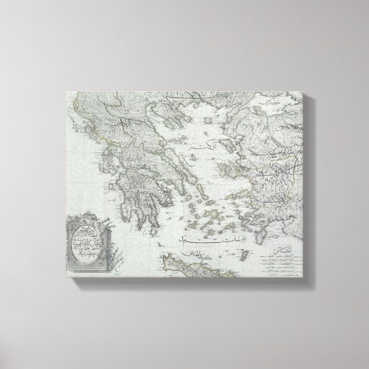 地図航海の キャンバスプリント (正面)