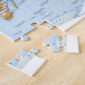 地図解入りの、写真付きの図4 ジグソーパズル (側面)