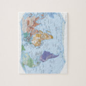 地図解入りの、写真付きの図4 ジグソーパズル (縦)