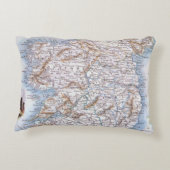 地図: アイルランド1851年 アクセントクッション (裏面)