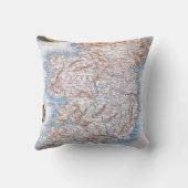 地図: アイルランド1851年 クッション (裏面)