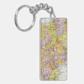 地図: アイルランド、c1890 キーホルダー (正面左)