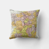 地図: アイルランド、c1890 クッション (裏面)