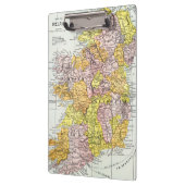 地図: アイルランド、c1890 クリップボード (左)