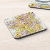 地図: アイルランド、c1890 コースター (左側)