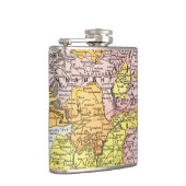 地図: アイルランド、c1890 フラスク (右)