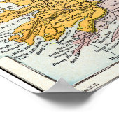 地図：アイルランド、c1890 ポスター (角)