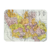 地図：アイルランド、c1890 マグネット (横)