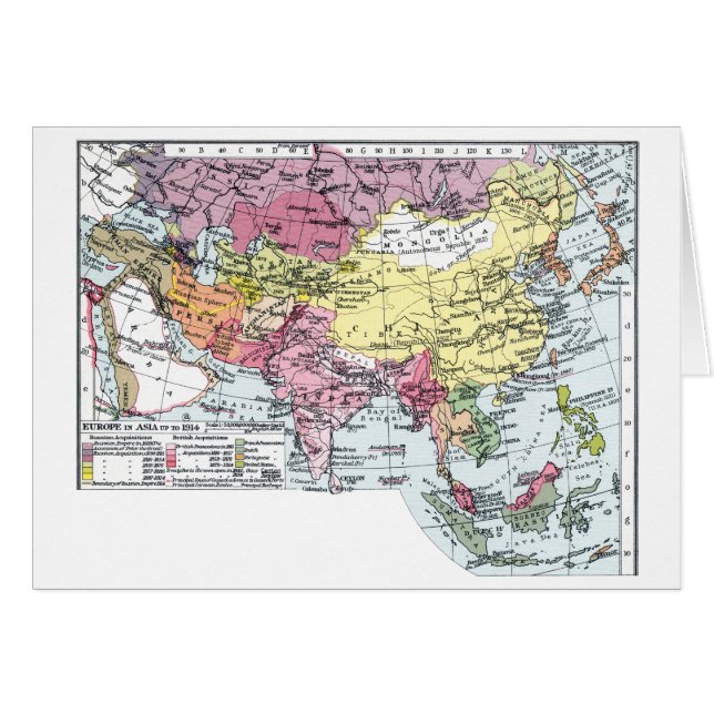 地図: アジアのヨーロッパ (正面横)