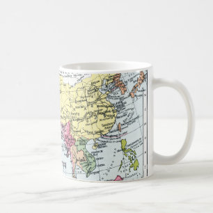 地図: アジアのヨーロッパ コーヒーマグカップ