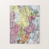 地図: アジアのヨーロッパ ジグソーパズル (縦)