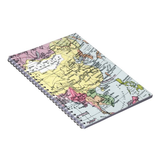 地図: アジアのヨーロッパ ノートブック (右側)