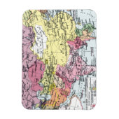 地図:アジアのヨーロッパ マグネット (縦)