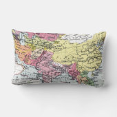 地図: アジアのヨーロッパ ランバークッション (裏面)