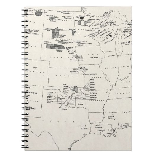 地図: アメリカインディアン2 ノートブック (正面)