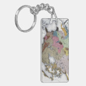 地図: アメリカインディアン3 キーホルダー (正面左)