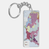 地図: アメリカインディアン キーホルダー (正面左)