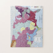 地図: アメリカインディアン ジグソーパズル (縦)