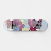 地図: アメリカインディアン スケートボード (横)