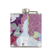 地図: アメリカインディアン フラスク (裏面)