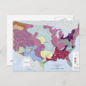 地図:アメリカインディアン ポストカード (正面/裏面)