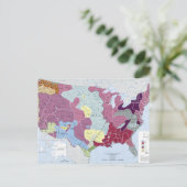 地図:アメリカインディアン ポストカード (スタンド正面)