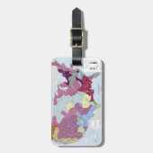 地図: アメリカインディアン ラゲッジタグ (正面縦)