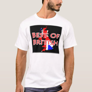 地図-イギリスのベストの英国国旗の旗 Tシャツ