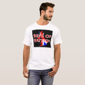 地図-イギリスのベストの英国国旗の旗 Tシャツ (正面フル)