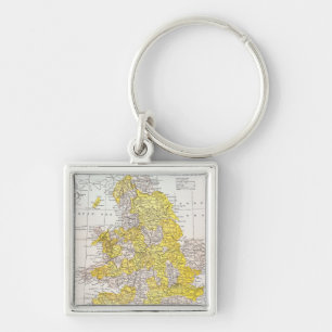 地図: イギリス及びウェールズ キーホルダー