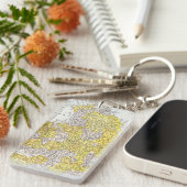 地図: イギリス及びウェールズ キーホルダー (正面右)