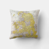 地図: イギリス及びウェールズ クッション (裏面)