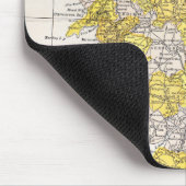 地図: イギリス及びウェールズ マウスパッド (コーナー)