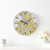 地図: イギリス及びウェールズ ラージ壁時計 (ホーム)