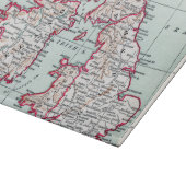 地図: イギリス諸島、c1890 カッティングボード (角)