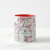 地図: イギリス諸島、c1890 マグカップ (中央)