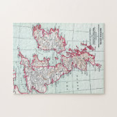 地図：イギリス諸島c1890 ジグソーパズル (横)