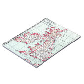 地図：イギリス諸島c1890 ノートブック (左側)