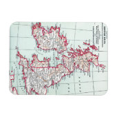 地図：イギリス諸島c1890 マグネット (横)