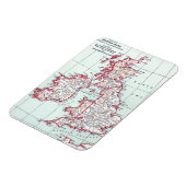 地図：イギリス諸島c1890 マグネット (左側)