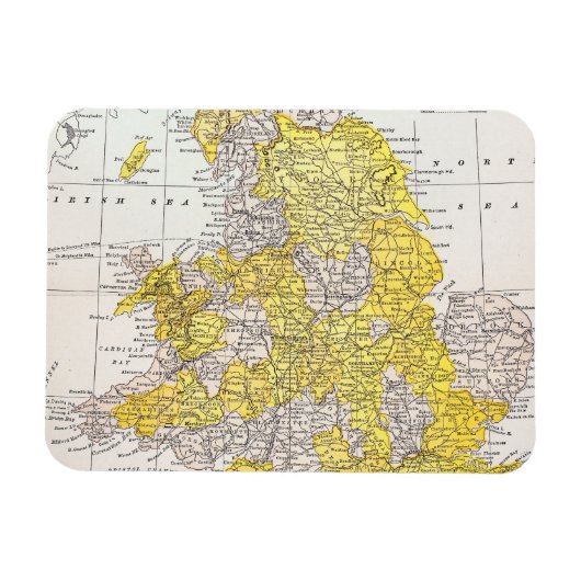 地図:イングランド・ウェールズ マグネット (横)