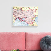 地図：ウクライナ， c1906 キャンバスプリント (インサイチュ (リビング))
