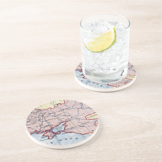 地図: ウクライナ、c1906 コースター (側面)