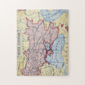 地図: ウクライナ、c1906 ジグソーパズル (縦)