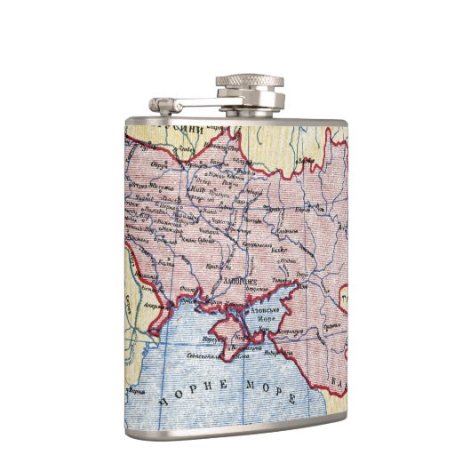 地図: ウクライナ、c1906 フラスク (右)