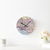 地図: ウクライナ、c1906 ラウンド壁時計 (ホーム)