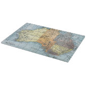 地図: オーストラリア、c1890 カッティングボード (角)