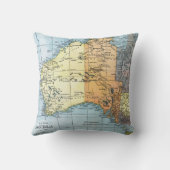 地図: オーストラリア、c1890 クッション (裏面)