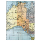 地図: オーストラリア、c1890 クリップボード (裏面)