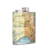 地図: オーストラリア、c1890 フラスク (右)